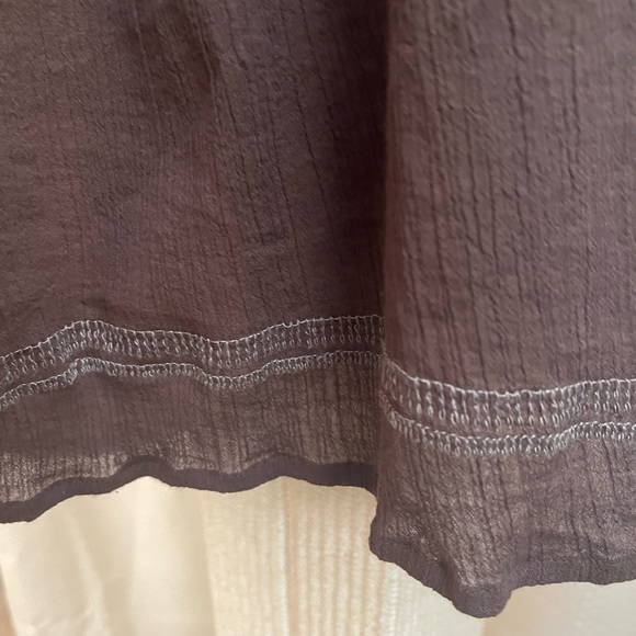 Joie brown Aztec styled top. Light blue accents - Picture 3 of 7